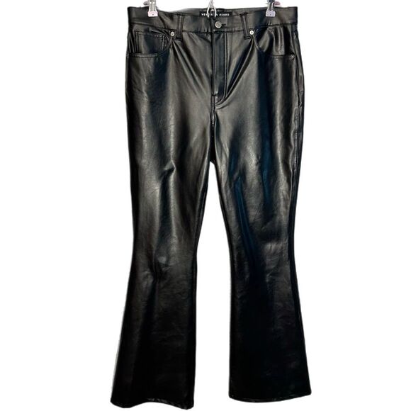 Veronica Beard Beverly Faux Leather Flared Pants Size 31 - Picture 4 of 15